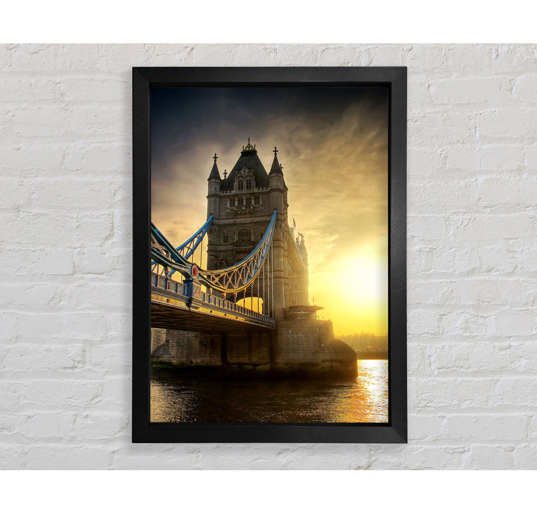 Atemberaubender Tower Bridge-Sonnenuntergang - Einzelne Bilderrahmen Kunstdrucke