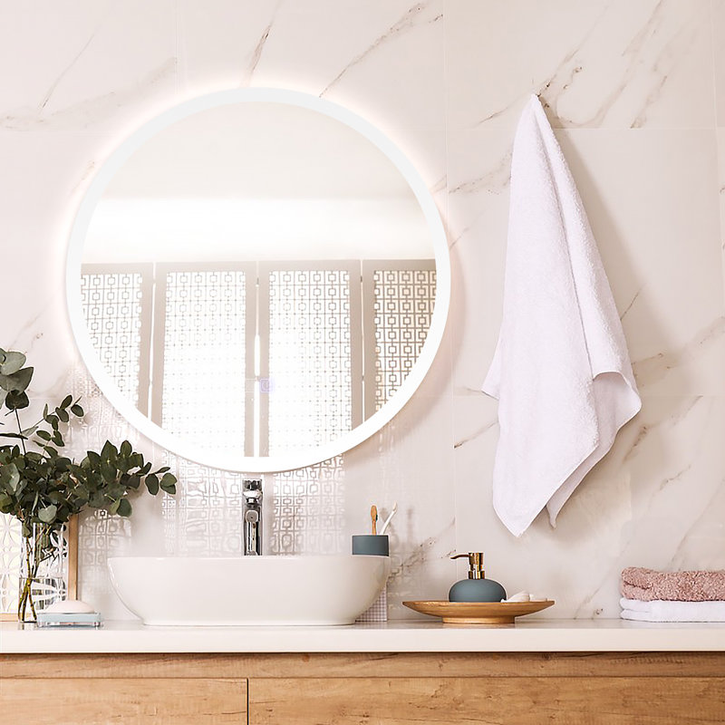 LED Lighted Makeup / Bathroom Mirror, 36" x 36"