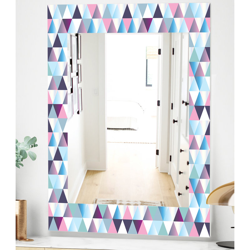 Miroir meuble-lavabo colourfields triangulaire 13, H 24 po x l 32 po