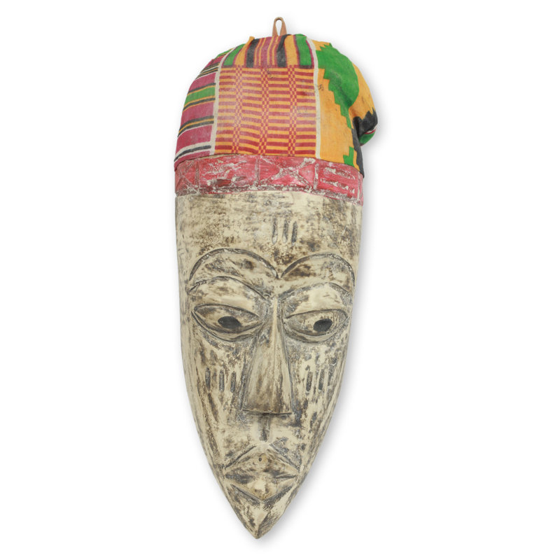 Décoration murale à masque de bois pour homme brebis elder