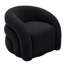 Fauteuil demi-tonneau pivotant rembourré Aunna-249351914