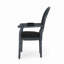 Chaise avec accoudoirs en tissu capitonné Pocklington-535495499