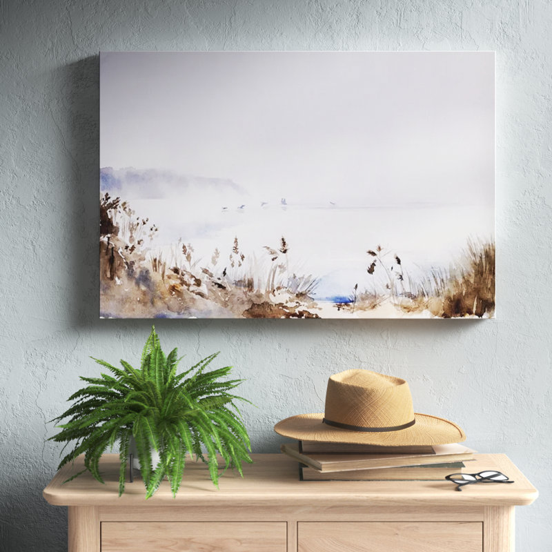 Sea Oats Mist I by Jennifer Paxton Parker - Wrapped Canvas Painting Print, 30cm H x 46cm W, Wrapped Canvas
