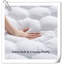 Protège-matelas très grand Virdi - housse de matelas rafraîchissante et matelassée avec housse matelassée et matelassée avec poche profonde de 8 à 21 po, plateau-coussin moelleux et respirant, blanc-224872695-224872692