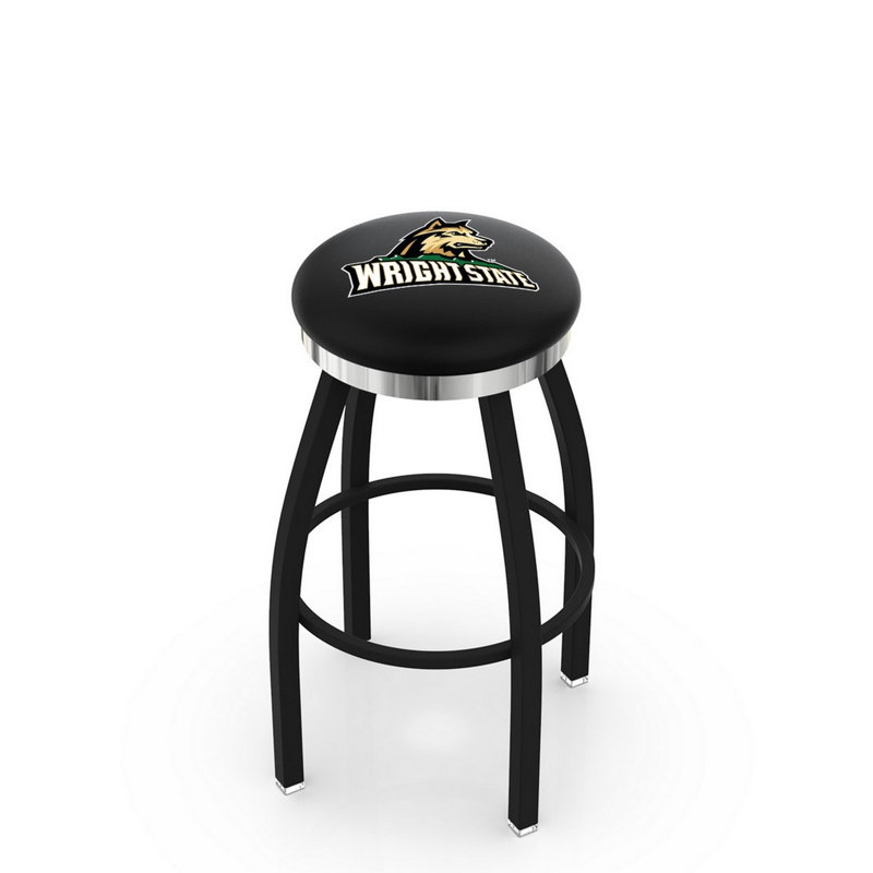 NCAA 36" Swivel Bar Stool, Wright State