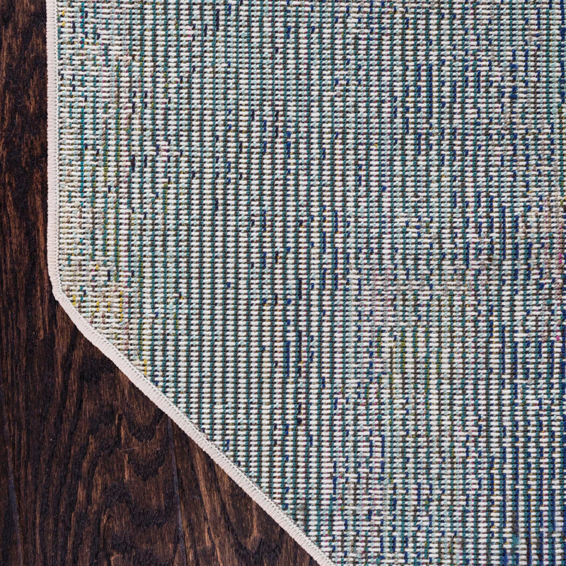 Keimar Washable Abstract Indoor Rug, Octagon 7'11" x 8'
