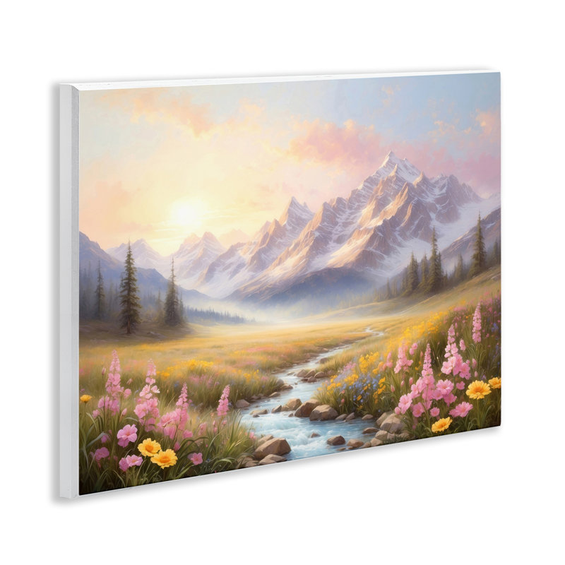 «Gentle Dawn Landscape», art mural sur toile par Denise Dundon