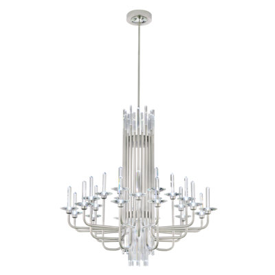 Calliope 24 Light Crystal LED Chandelier