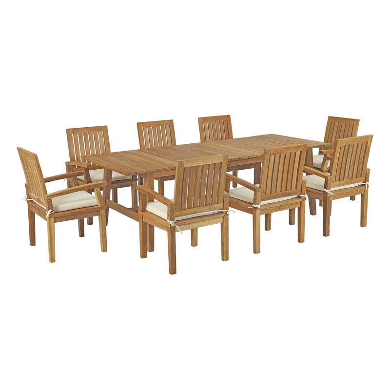 Ensemble repas d'extérieur 9 pièces Marina