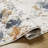 Rectangle Ewarton Abstract Machine Woven Polyester Area Rug in Orange/Blue-88077840