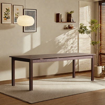 New Rectangle Solid Walnut Dining Table.