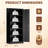 72"H Extra Wide Metal Garage Storage Cabinet with Lock - Large Capacity Garage & Workshop Organizer in Black-1055159509-1054001994-1054001988