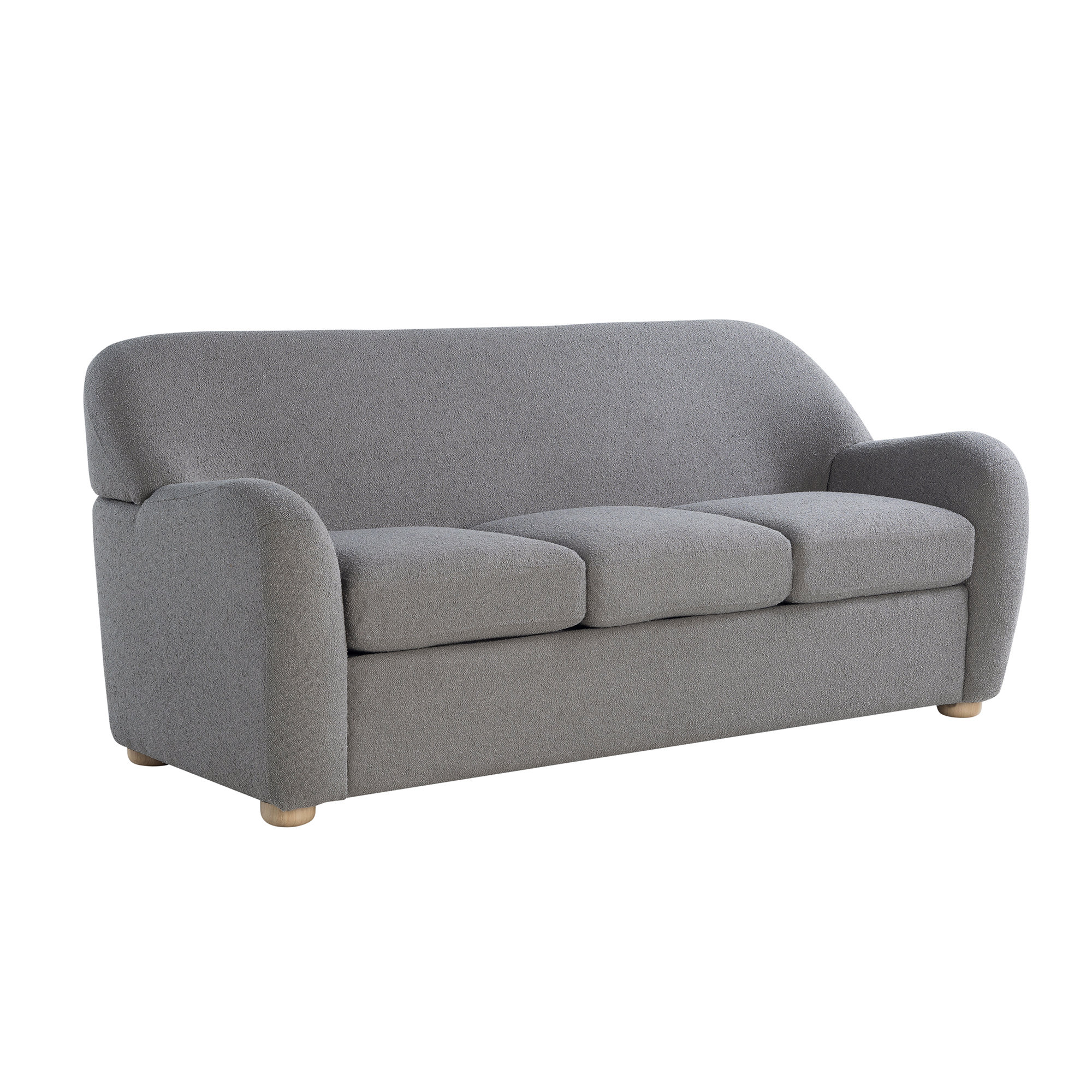 Ebern Designs Emily 76" Modern Boucle Upholstered Sofa & Reviews ...
