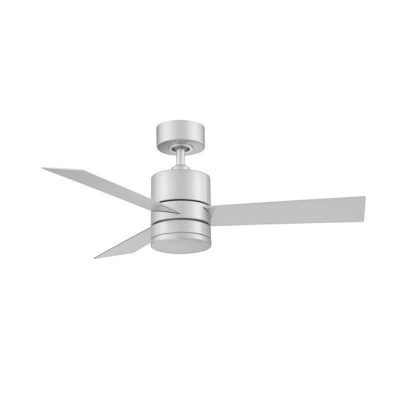 Titanium Silver 44" Smart Ceiling Fan with LED Light and Remote