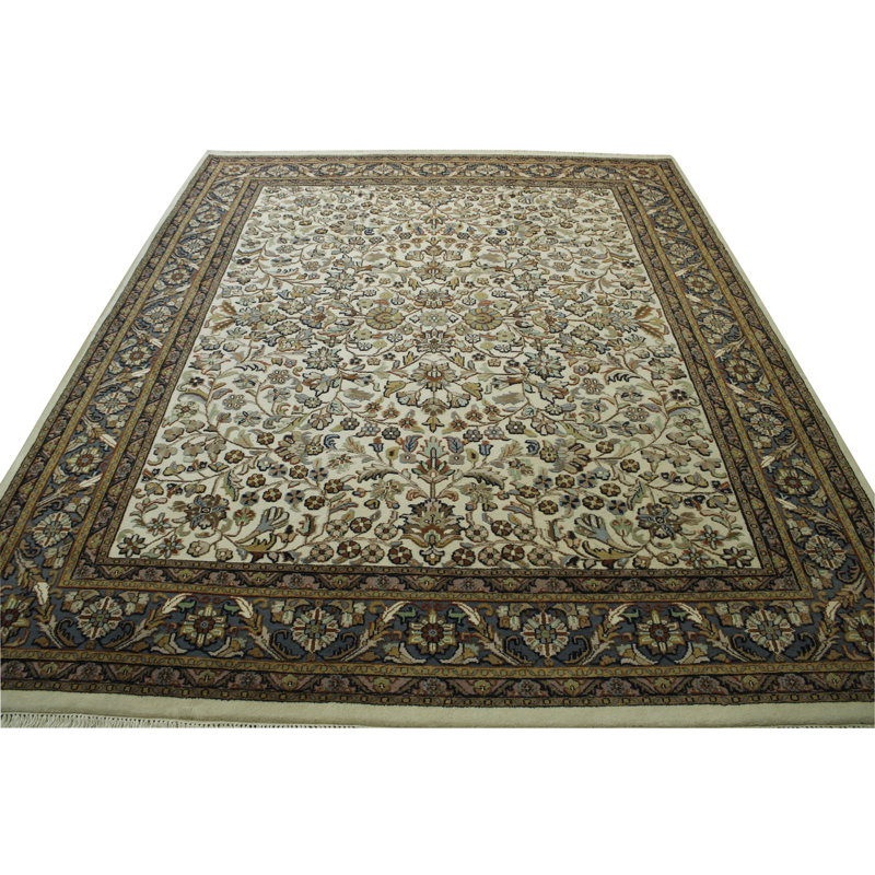 Tapis unique Raqwan 8,4 x 10,1 blanc
