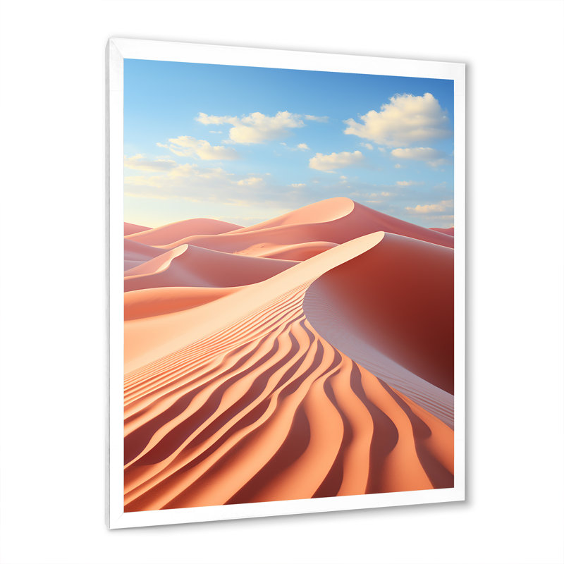 «Avanthika Desert Photo Sunkissed Sands I», reproduction sur toile, H 40 po x l 30 po x P 1,5 po, Blanc