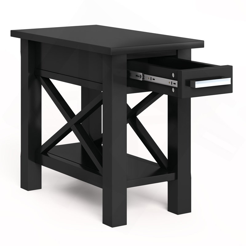 Kitchener - Narrow Side Table - Black