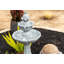  Fontaine solaire sur pied 36,2 pouces à 2 niveaux pour l'extérieur - Design classique
