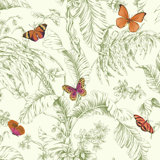 Ashford Toiles 27 L x 27 Butterfly Removable Wallpaper
