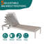 Table basse et salon d'extérieur en aluminium de conception moderne