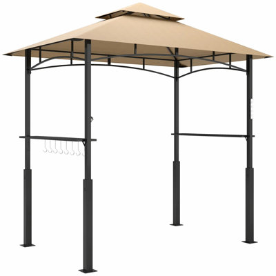 Abri de jardin extérieur brun foncé 8 pi x 5 pi