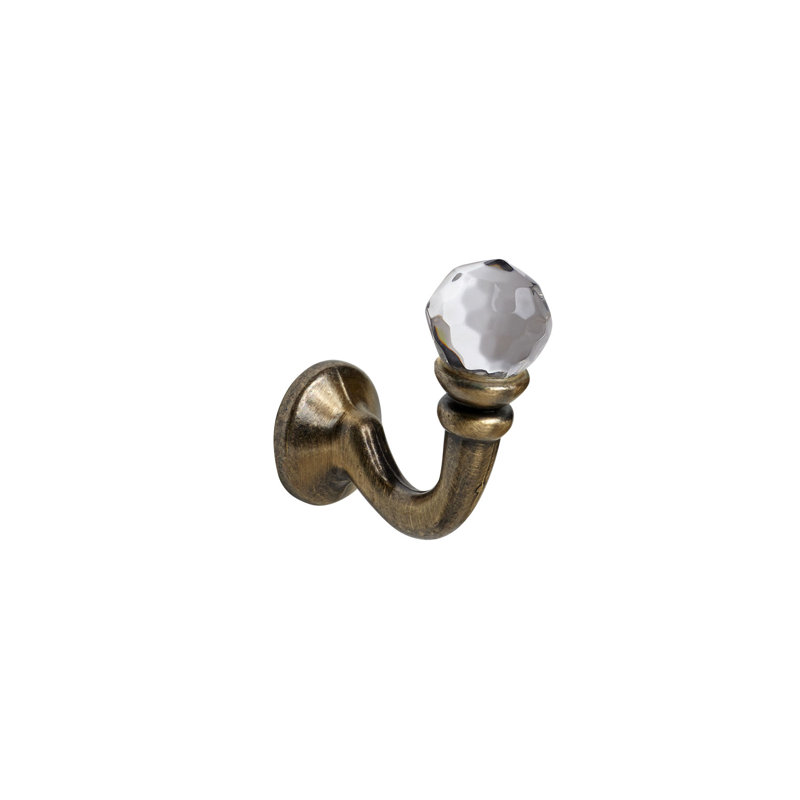 Andish 2.54cm Tieback Hook, Antique Brass