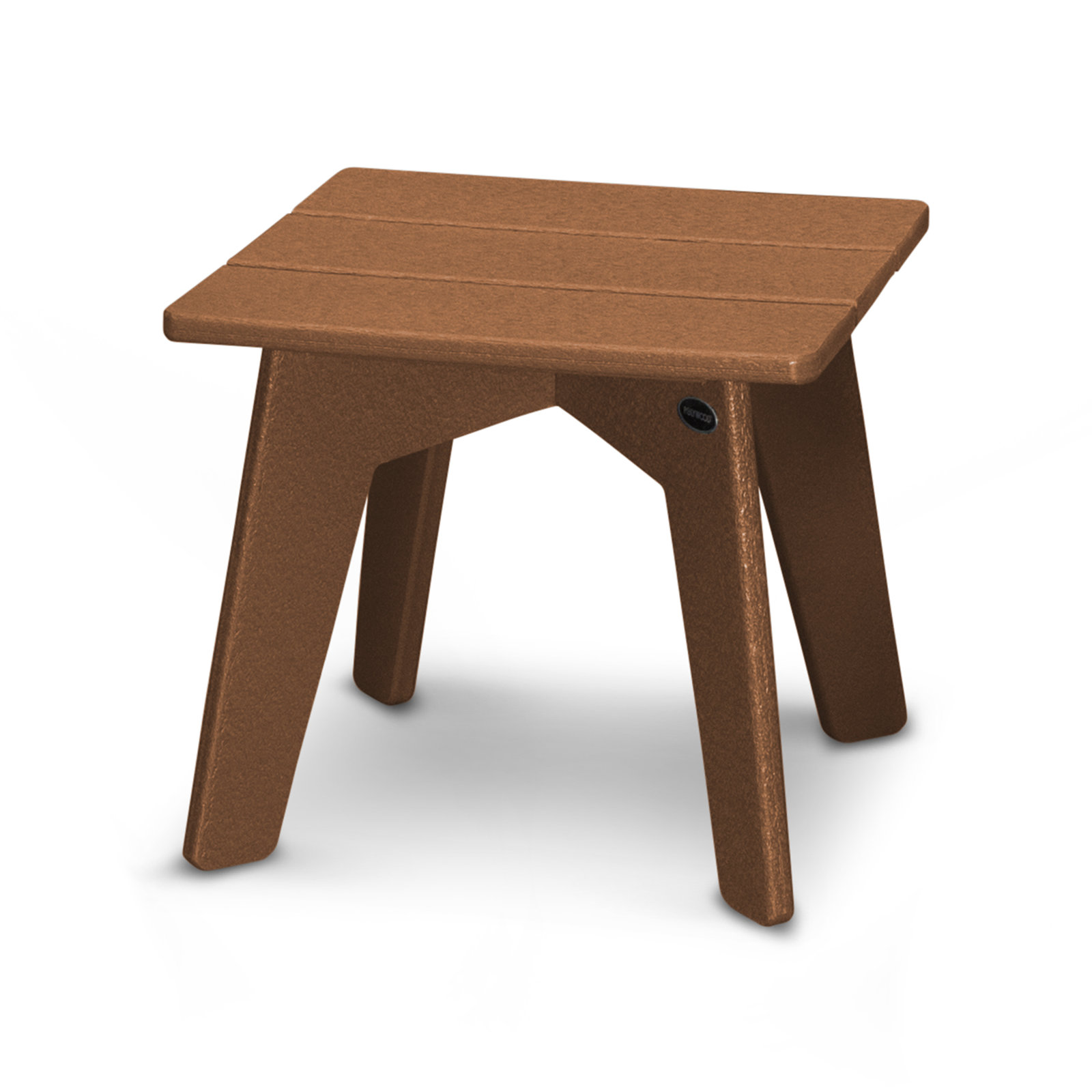 POLYWOOD® Riviera 17" Patio Side Table, Teak