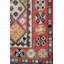 Tapis unique rose / corail / gris anthracite 3 pi x 12 pi 8 po Herki