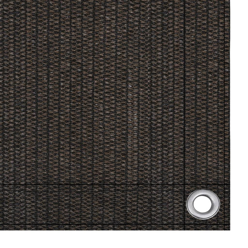 Mairie Balcony Screen Cream 75X400 Cm HDPE, Brown