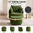 Corduroy Upholstered Swivel Barrel Accent Chair with Hidden Storage Ottoman, Round Lounge Chair for Living Room-962505708