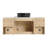 Wall-mounted vanity and storage shelf combination