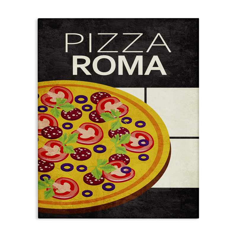 Toile de cuisine classique Pizza Roma, design par Kim Allen, H 20 po x l 16 po