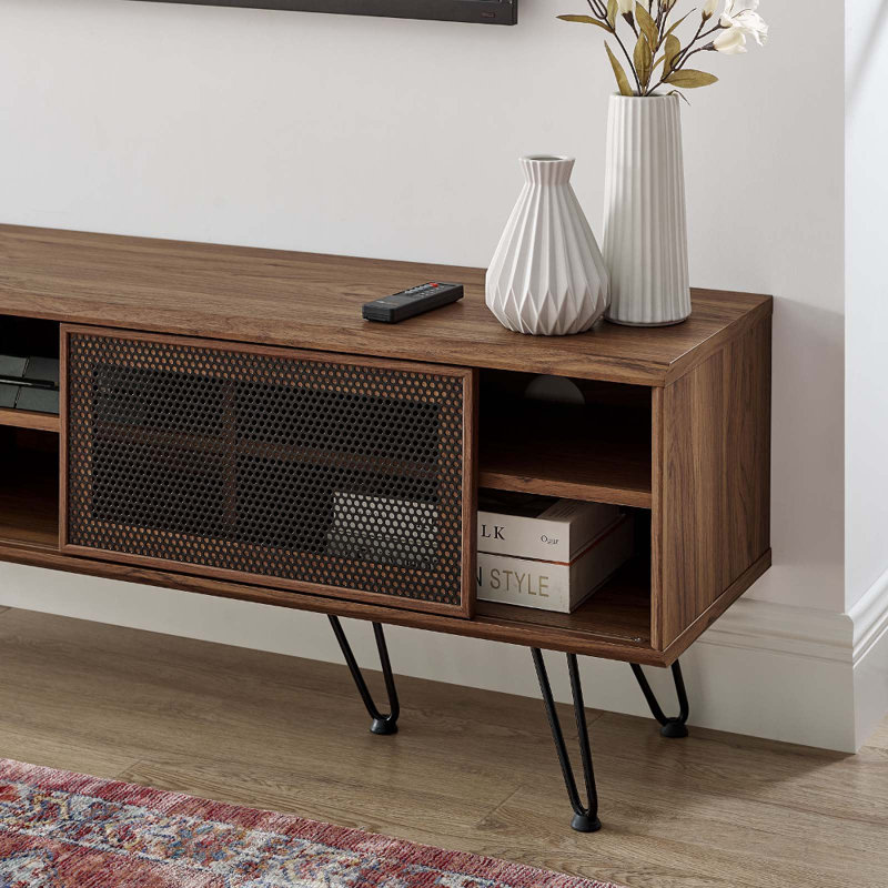 Nomad 59" TV Stand by Modway, Walnut/Black