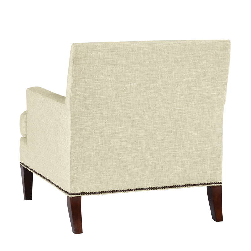 Audrey 36" Wide Armchair, Crystal Natural Polyester