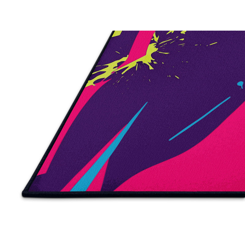 Neon Velocity Rug, Rectangle 5' x 8'