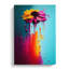 Paint Drip Flower No.4 Abstract - Wrapped Canvas Print-1218394140
