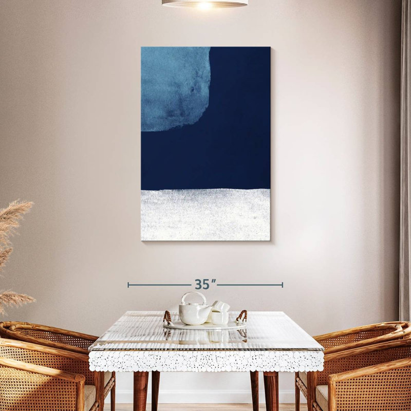 Avery Minimalist Blue Strokes I, H 45 po x l 30 po