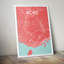 Kobe City Map - No Frame Print-1305501753
