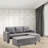 Veeraaj Upholstered L-Shaped Sectional Right Hand Facing