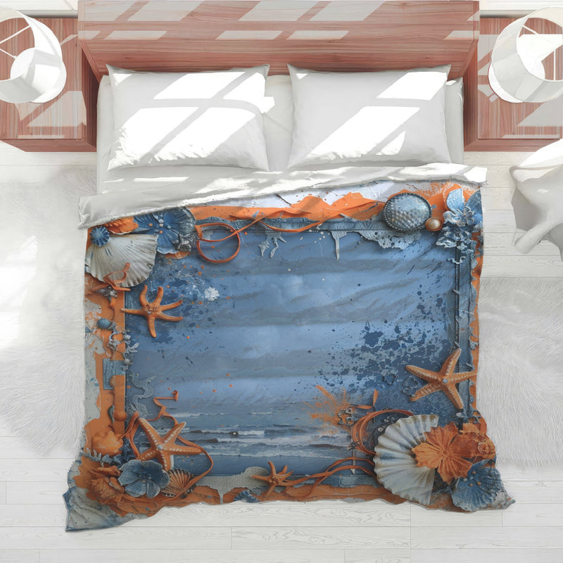 Édredon nautique Seaside Bedding, Simple extra long