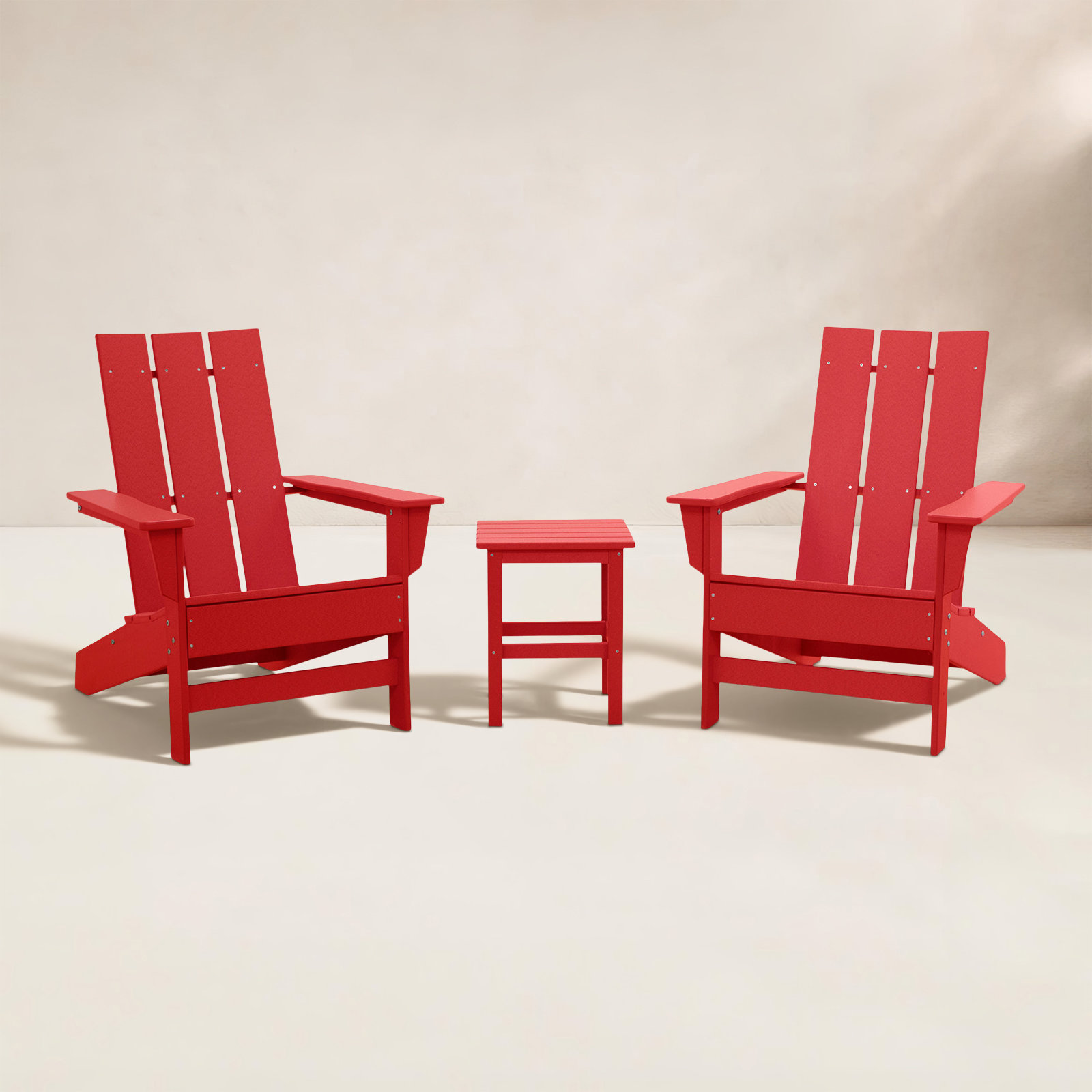 Ratcliff 2-Person Patio Seating Group, Bright Red