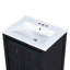 Ensemble de meuble-lavabo de 48 po de style rétro avec deux meubles-lavabos séparés (double), deux lavabos en céramique, une tablette de rangement et des portes à fermeture en douceur