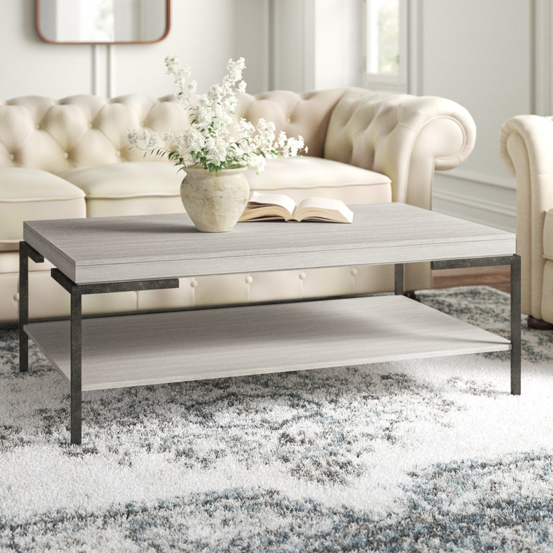Burdick Solid Wood Top Single Coffee Table