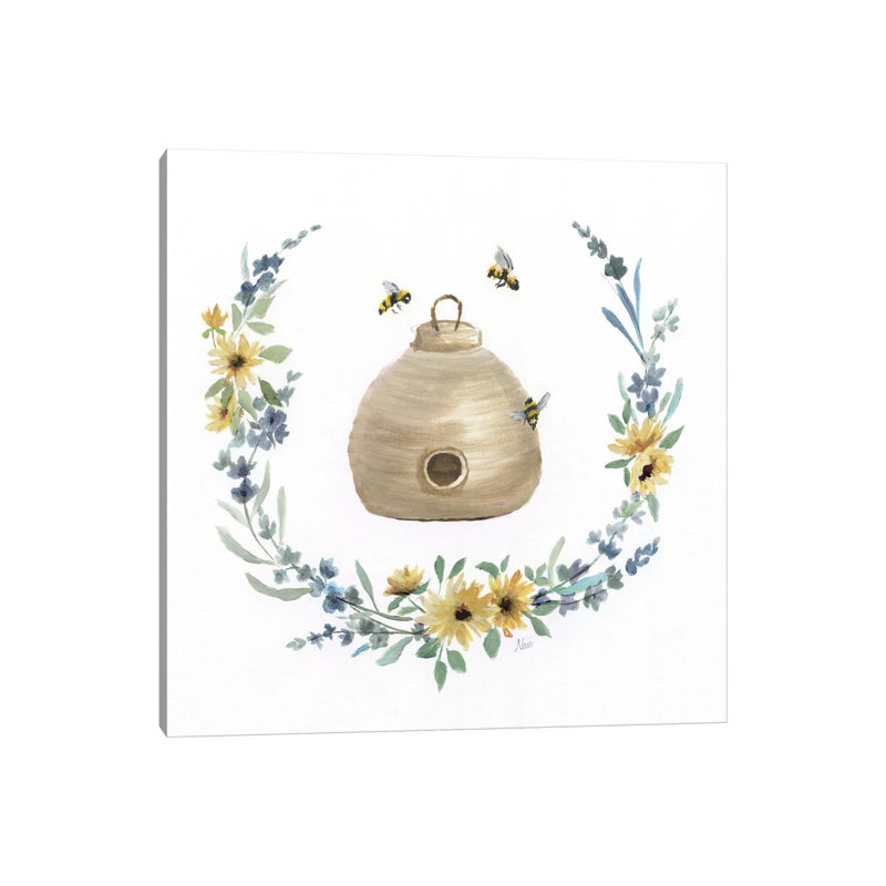 Bumble Bee Hive By Nan - Wrapped Canvas Graphic Art by Nan - Wrapped Canvas Gallery-Wrapped Canvas Giclée