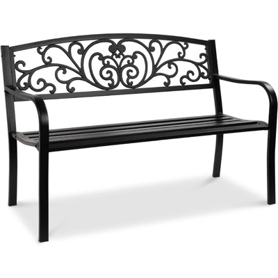 Banc de jardin en acier pour l'extérieur