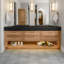Carreau de mur et plancher aspect bois naturel en porcelaine pressée 14 po x 16,25 po-70374848