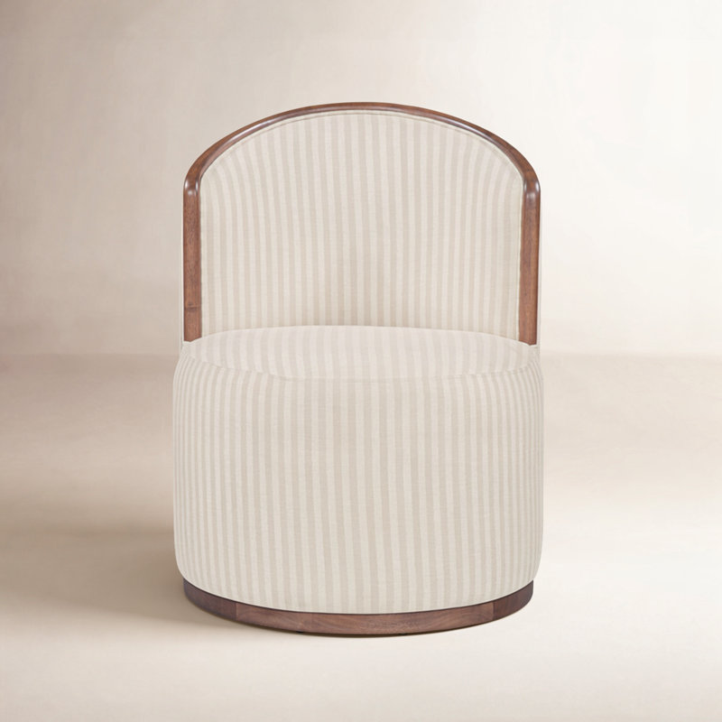 Rossi Swivel Dining Chair Cream, White; Gray