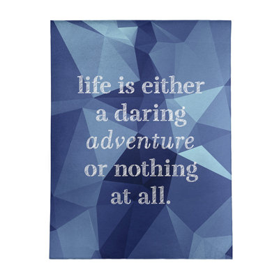 Tapis en poly-chenille life quote