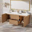 Ensemble de meuble-lavabo mural moderne 59 po avec tiroirs divisés, lavabo SMC et rangement hybride 59 po-1410397087