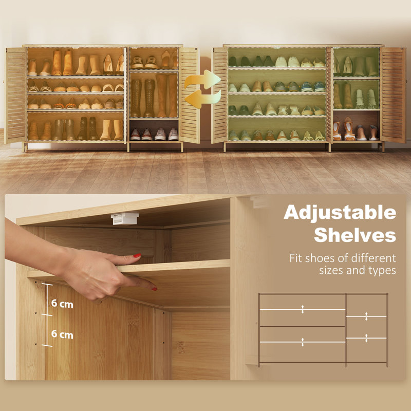 18 Pair Shoe Storage Cabinet